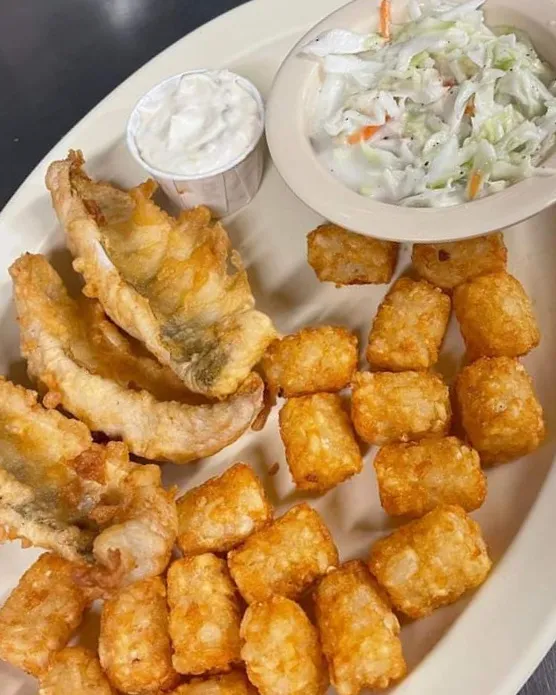 Perch Dinner with Tots